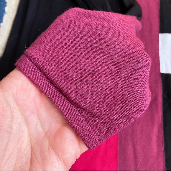 🟥 HEINE BLACK RED MULTI WOVEN LONG SLEEVE DRESS! - Picture 9 of 13